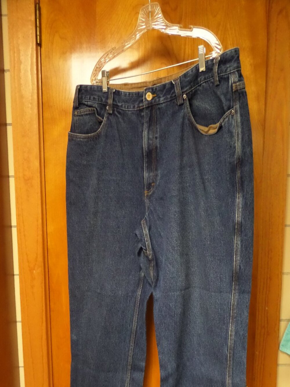 Duluth Trading Mens Jeans 100% Cotton With Defect Size 46WX26.5L
